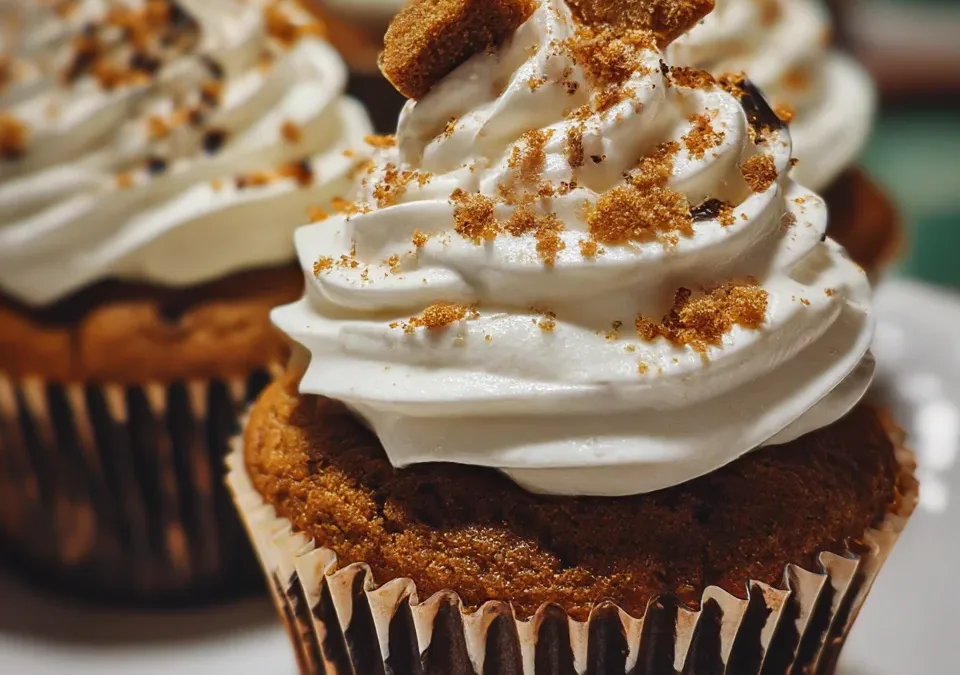 ginger molasses spice cupcakes Christmas party