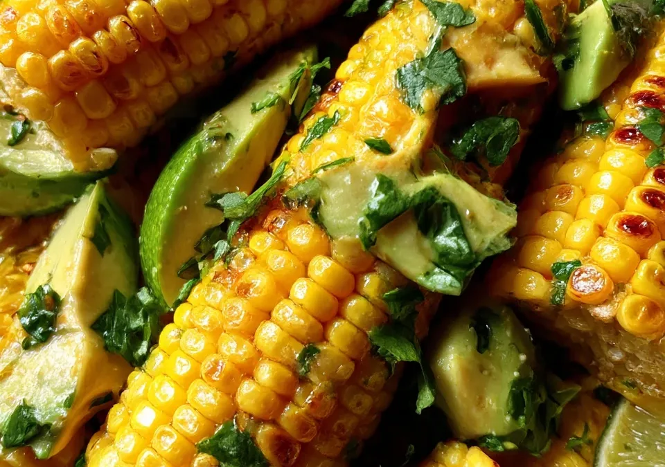 grilled corn avocado lime cilantro salad