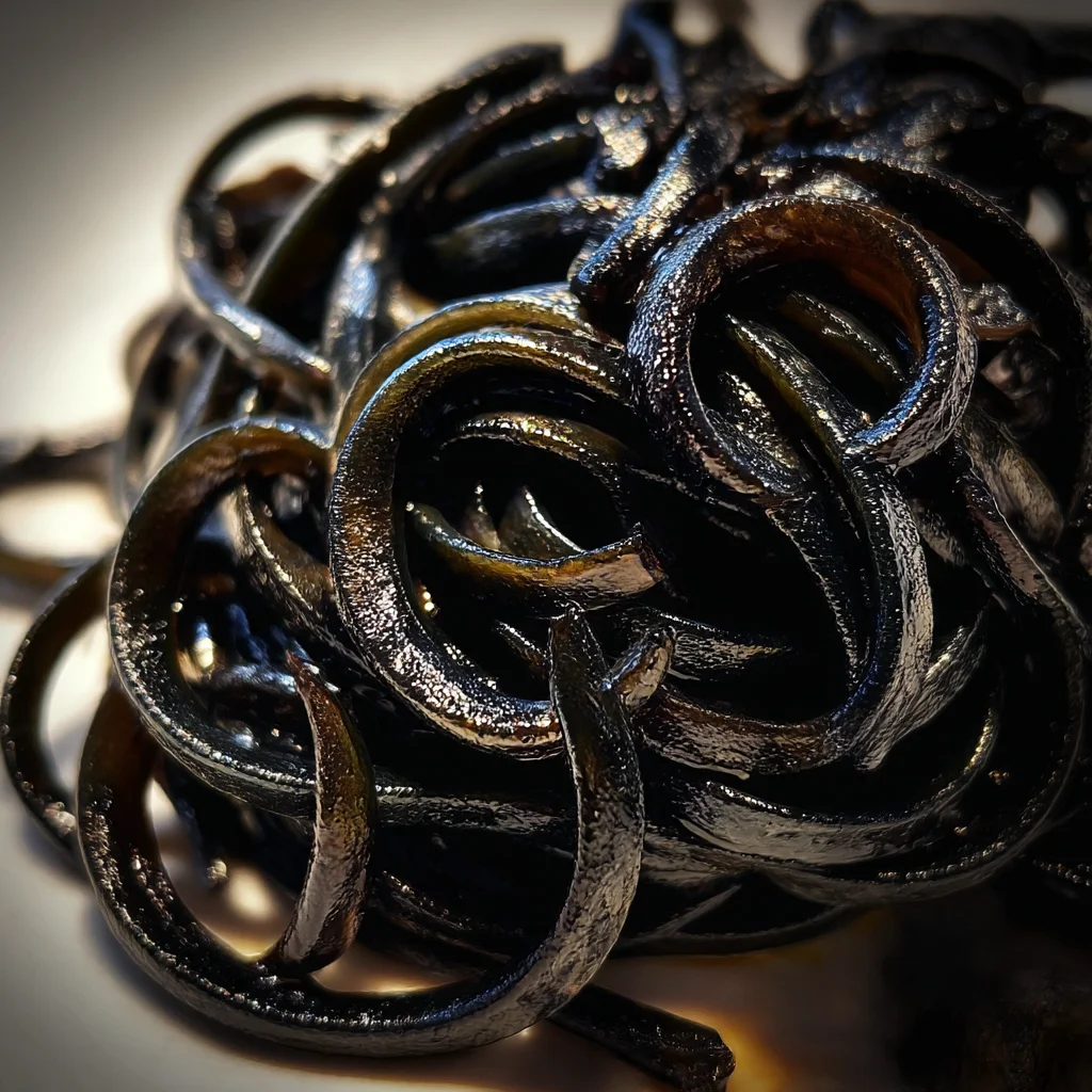 spooky halloween pasta black squid ink