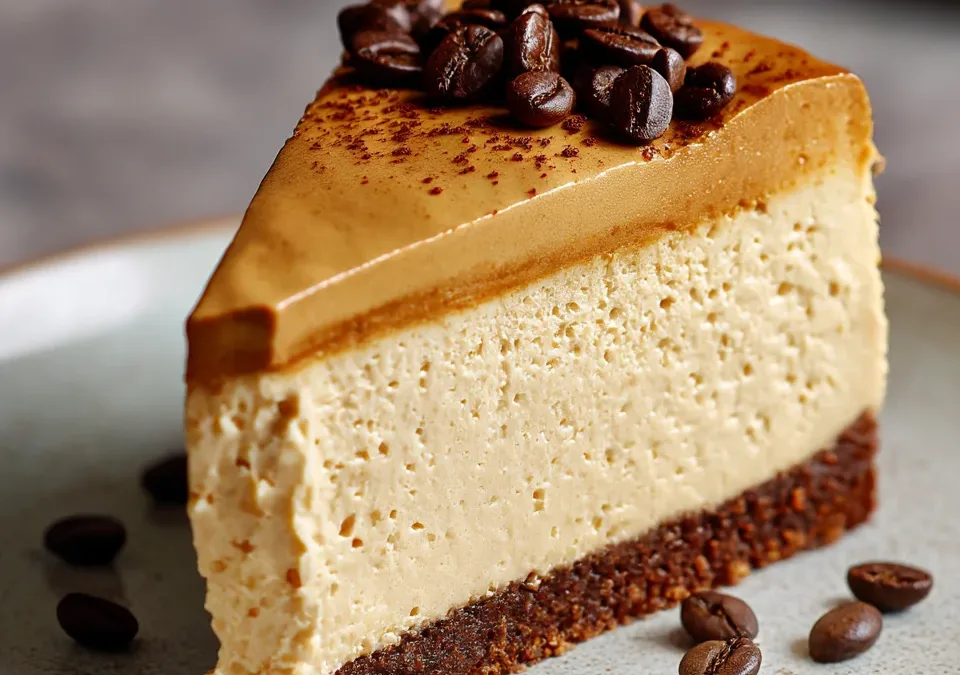 3-Ingredient Whipped Coffee (Dalgona) Cheesecake
