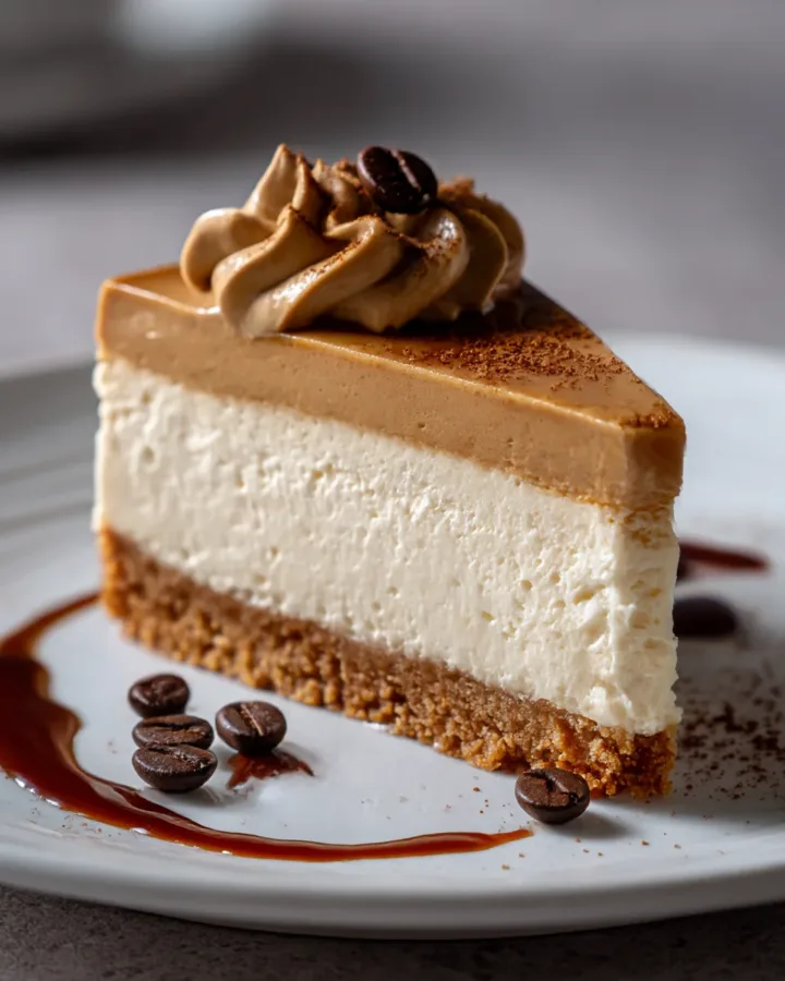 3-Ingredient Whipped Coffee (Dalgona) Cheesecake