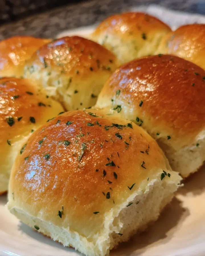 Air Fryer Garlic Herb Dinner Rolls