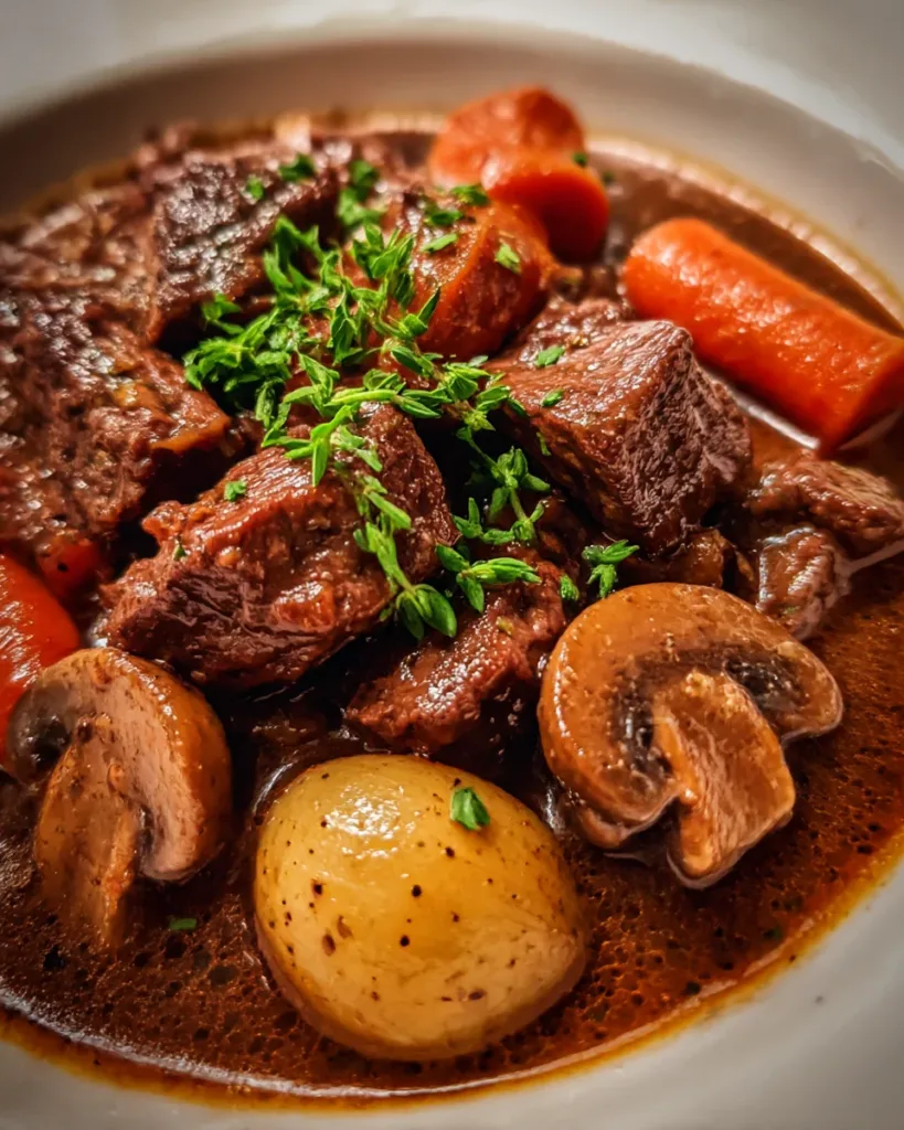 Beef Bourguignon (French Red Wine Stew)