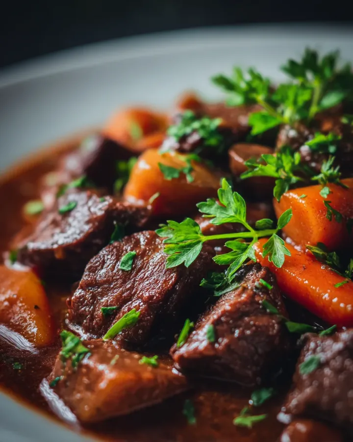 Beef Bourguignon (French Red Wine Stew)