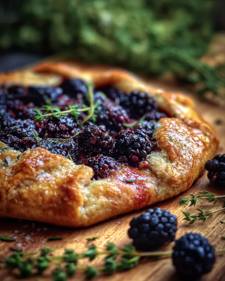 Blackberry & Thyme Savory Galette