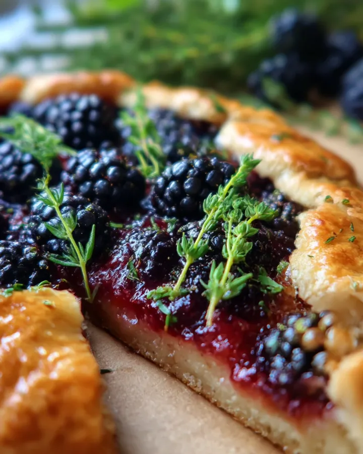 Blackberry & Thyme Savory Galette