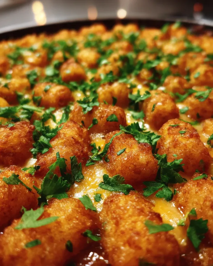 Budget-Friendly Skillet Tater Tot Casserole