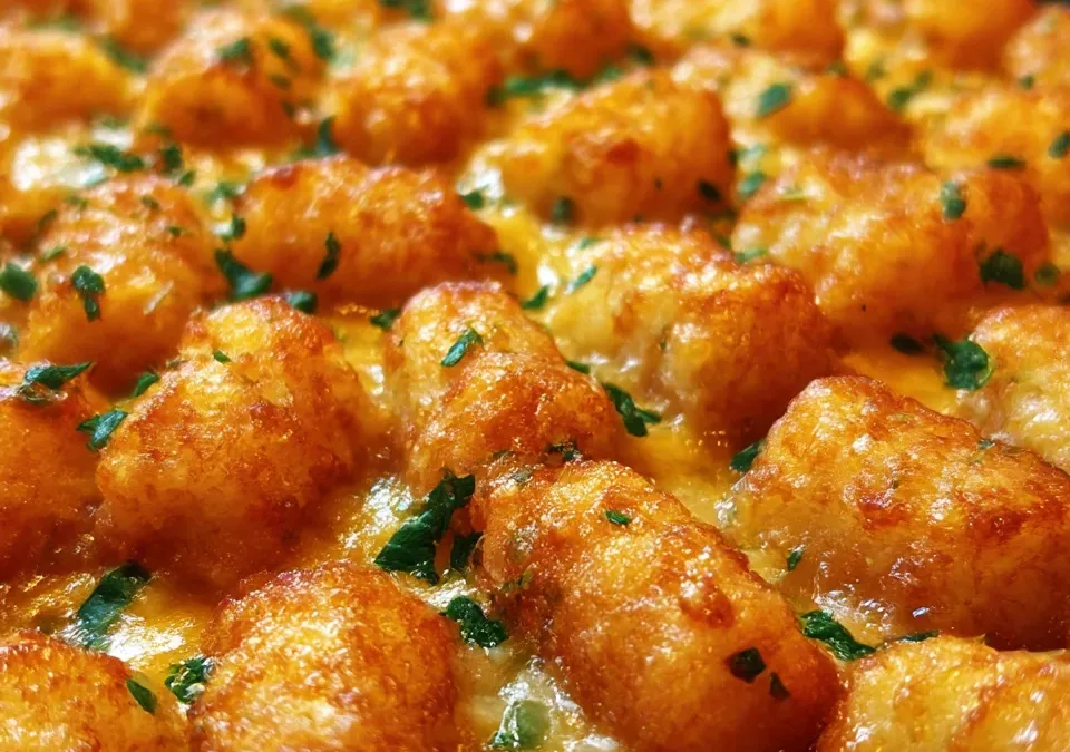Budget-Friendly Skillet Tater Tot Casserole