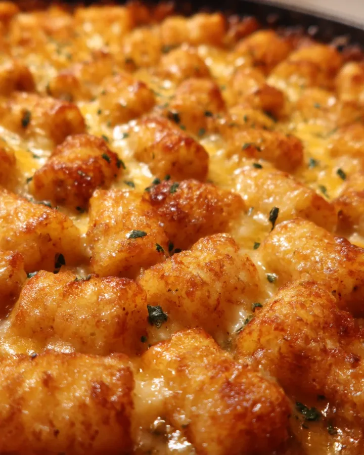 Budget-Friendly Skillet Tater Tot Casserole