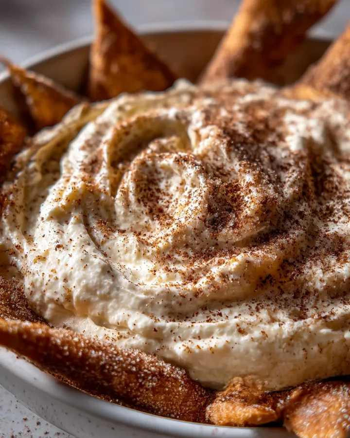 Cannoli Dip with Cinnamon Sugar Chips