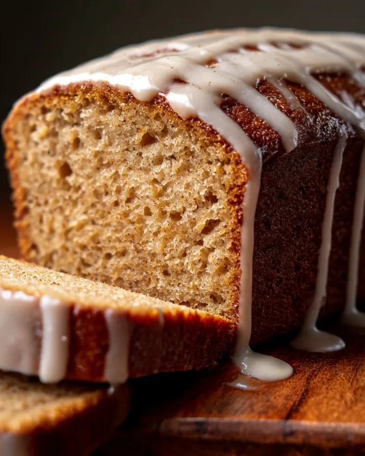 Chai Spice Loaf Cake with Vanilla Glaze