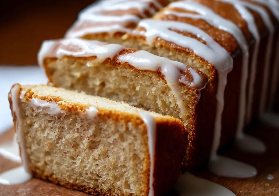 Chai Spice Loaf Cake with Vanilla Glaze