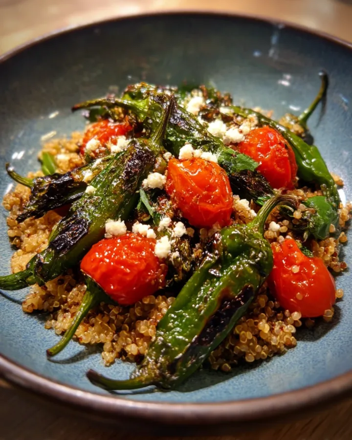 Charred Shishito Pepper & Quinoa Salad