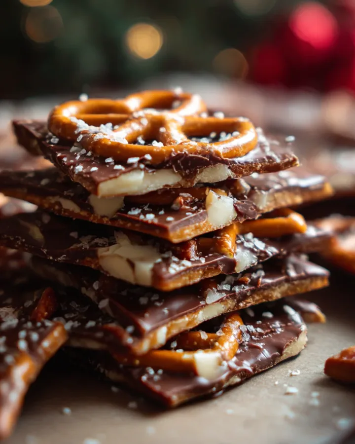 Christmas Crack Pretzel Bark