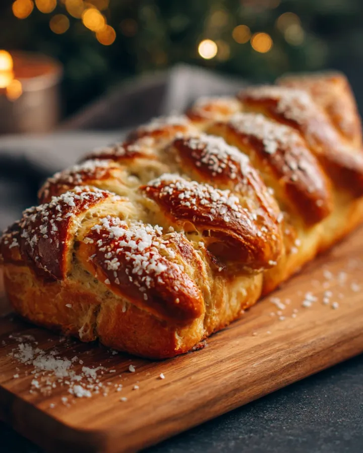 Christmas Tree Pull-Apart Pretzel Bread