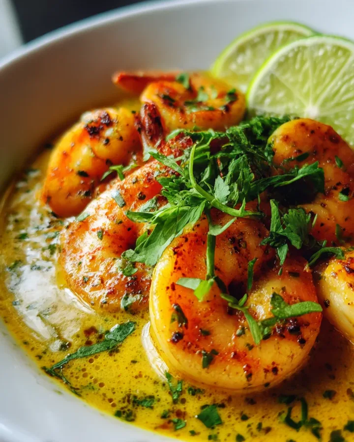 Coconut Lime Shrimp Curry