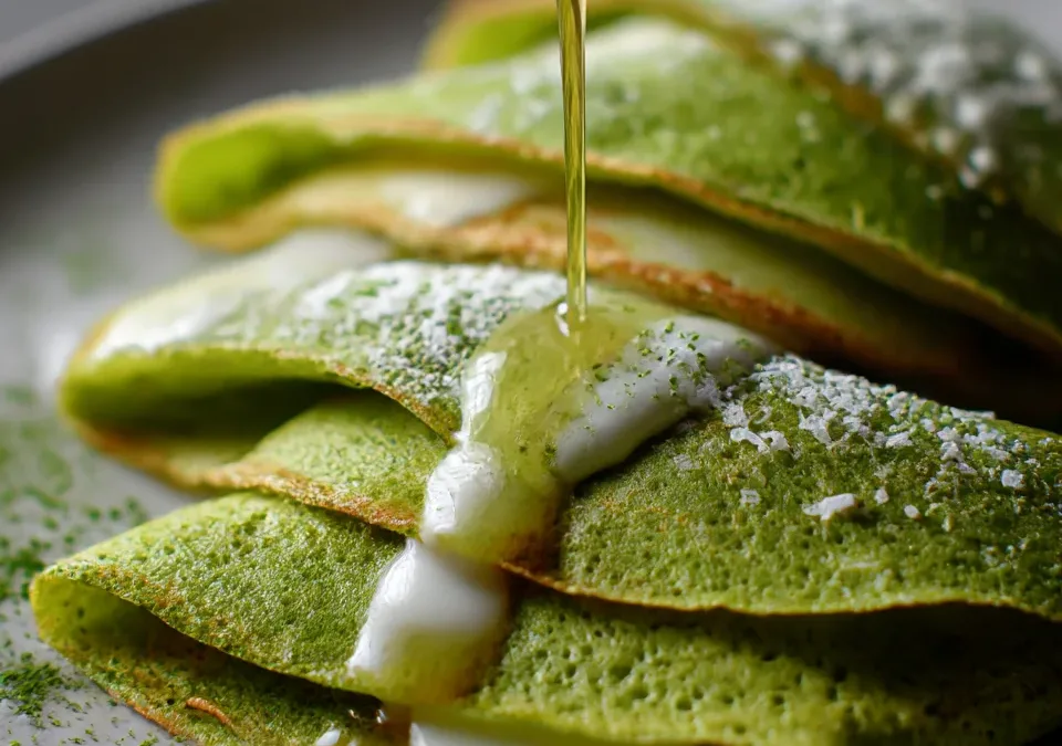 Coconut Pandan Crepes