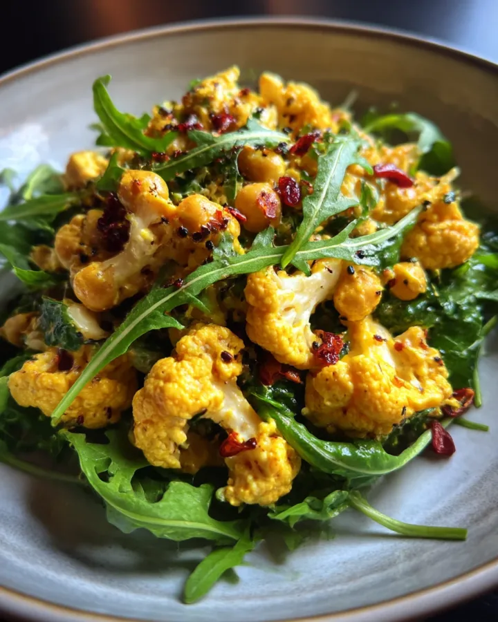 Curried Chickpea & Cauliflower Salad