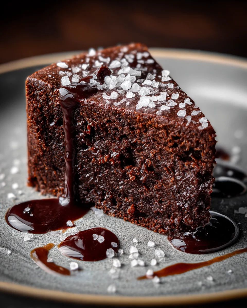 Dark Chocolate & Sea Salt Olive Oil Cake