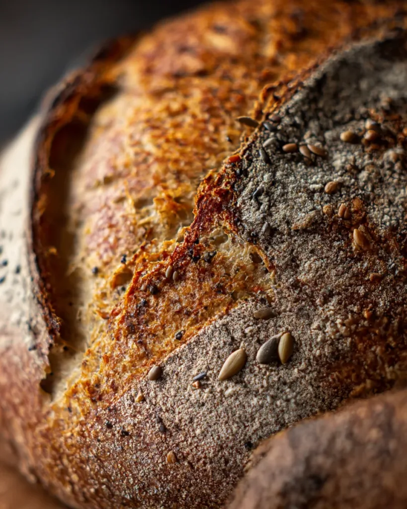 Dutch Oven Crusty Seeded Loaf