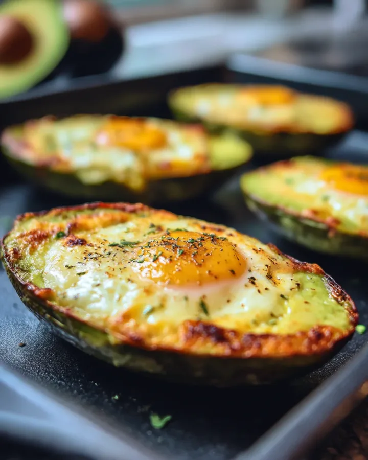 Easy Avocado Egg Boats Baked in the Oven