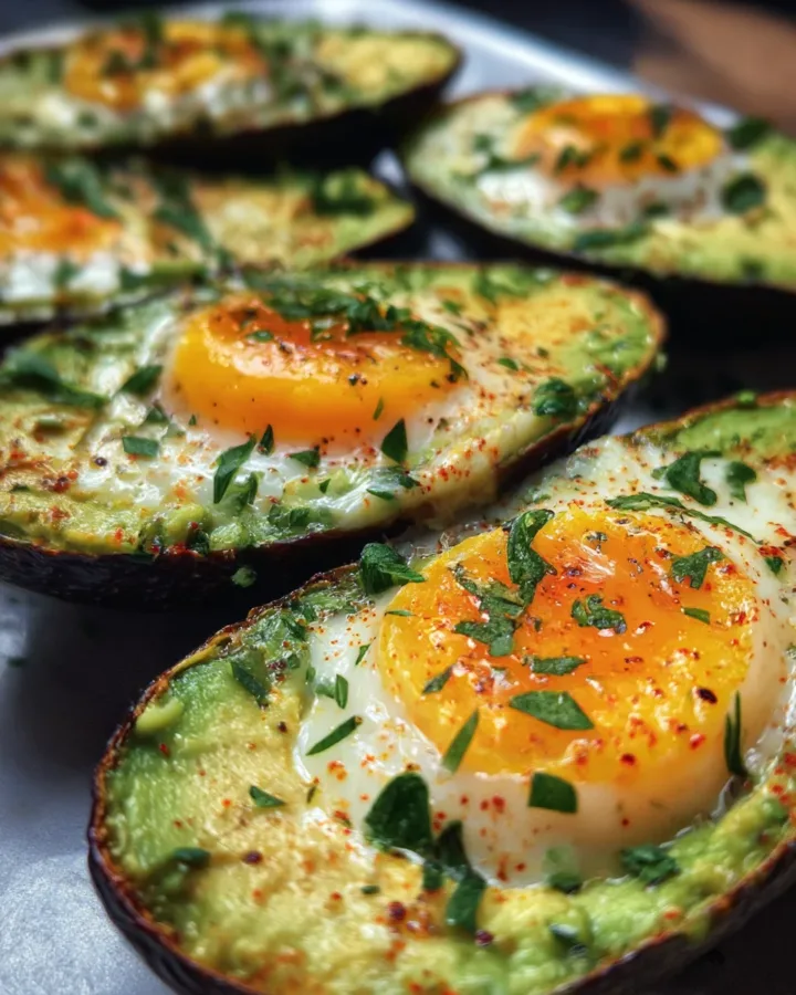 Easy Avocado Egg Boats Baked in the Oven