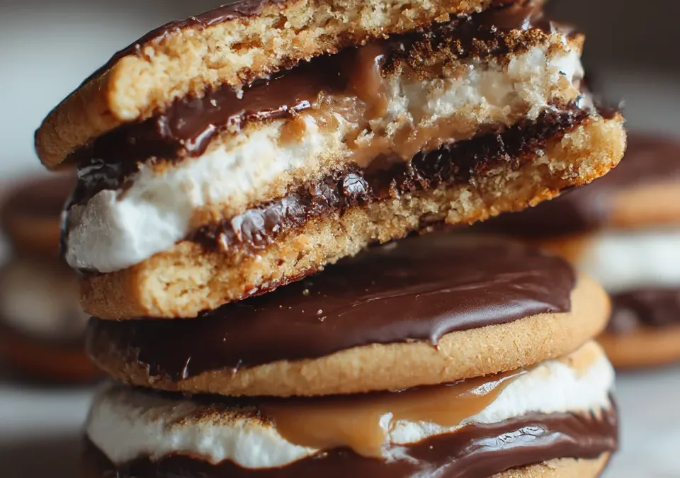 Fluffernutter Sandwich Cookies