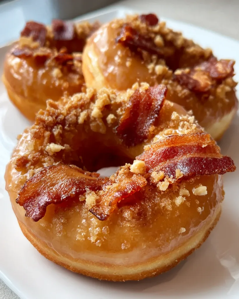 Fluffy Maple Bacon Donuts
