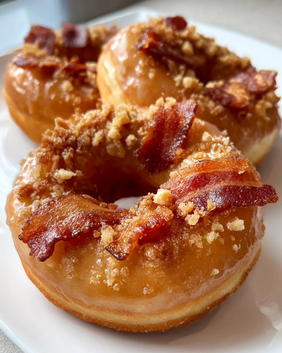 Fluffy Maple Bacon Donuts