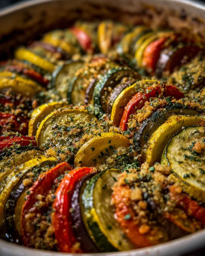 French Ratatouille with Herb Crumb