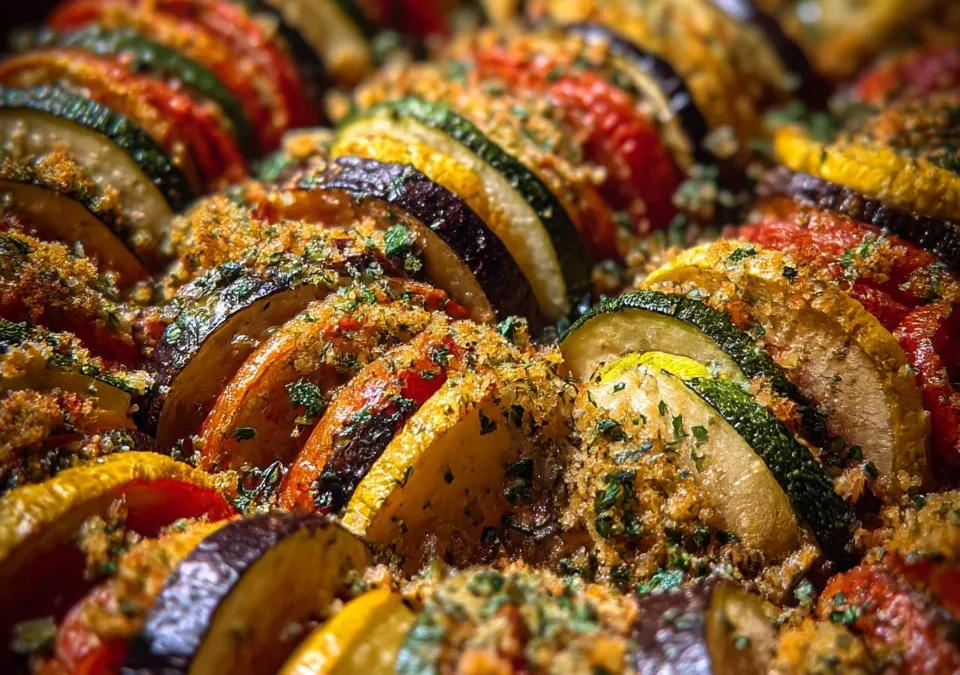 French Ratatouille with Herb Crumb