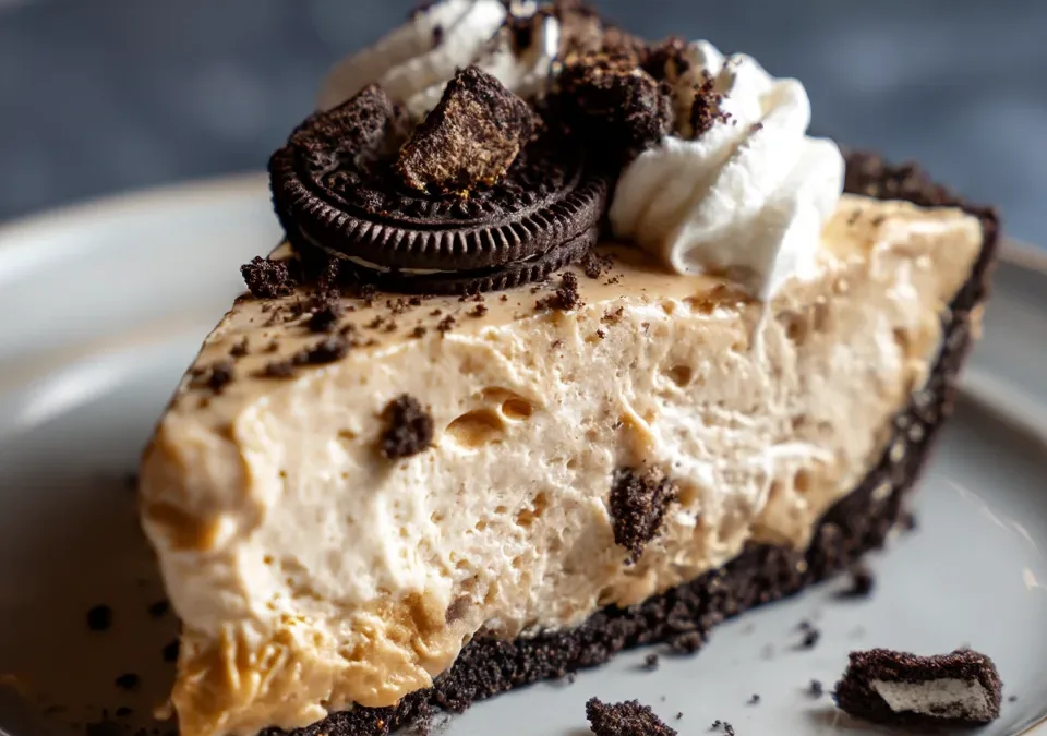 Frozen Peanut Butter Pie with Oreo Crust