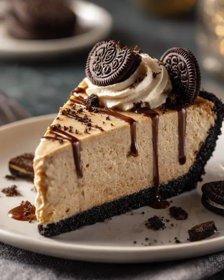 Frozen Peanut Butter Pie with Oreo Crust