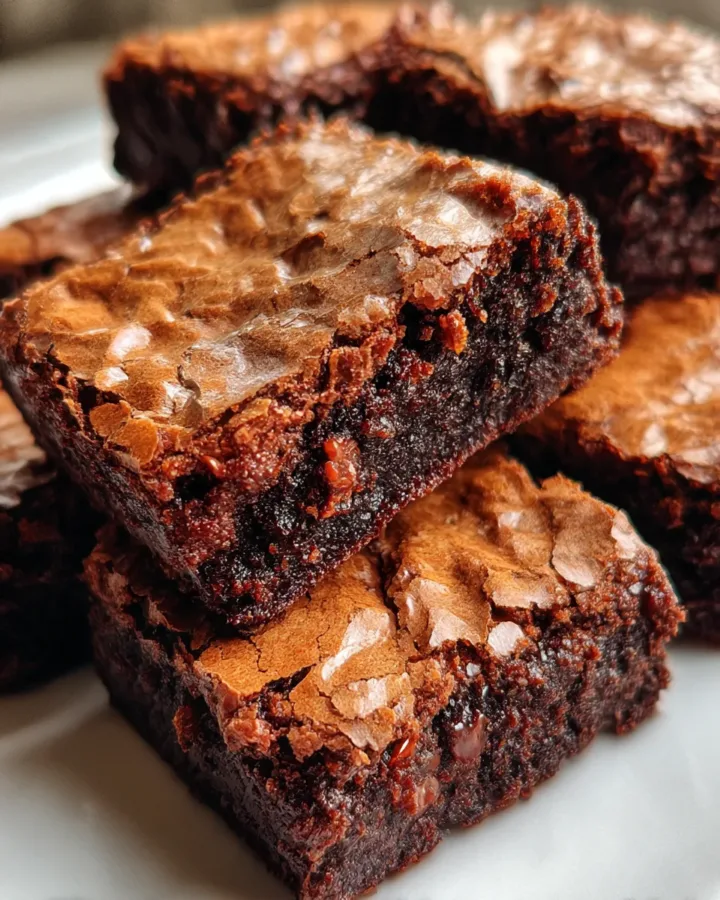 Fudgy Crinkle Top Brownies