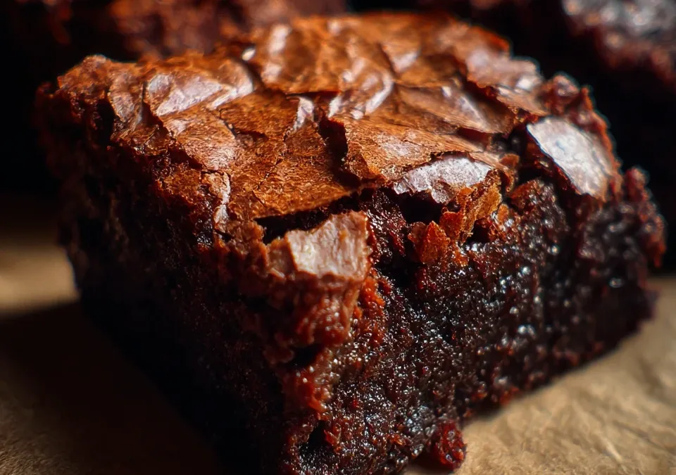 Fudgy Crinkle Top Brownies