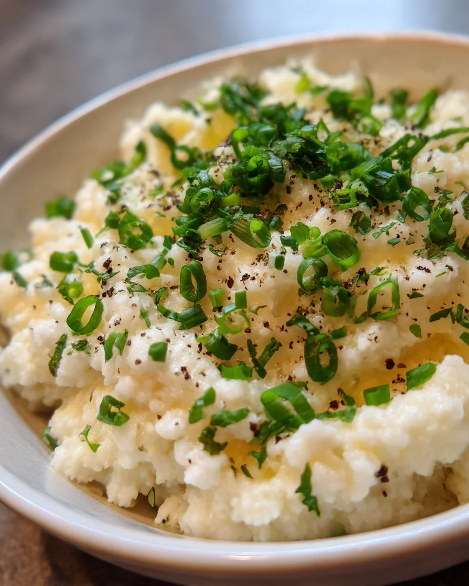 Garlic Mashed Cauliflower