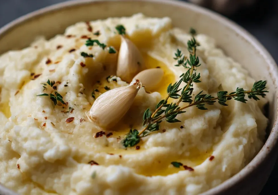 Garlic Mashed Cauliflower