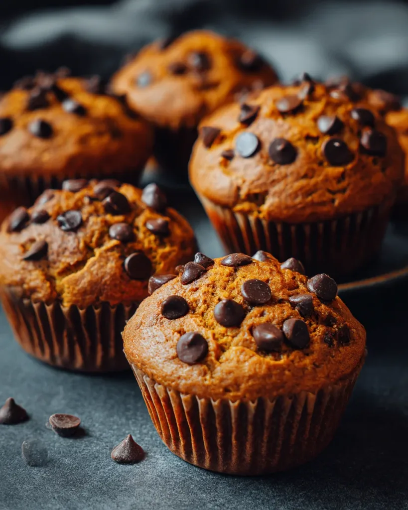 High-Altitude Pumpkin Chocolate Chip Muffins