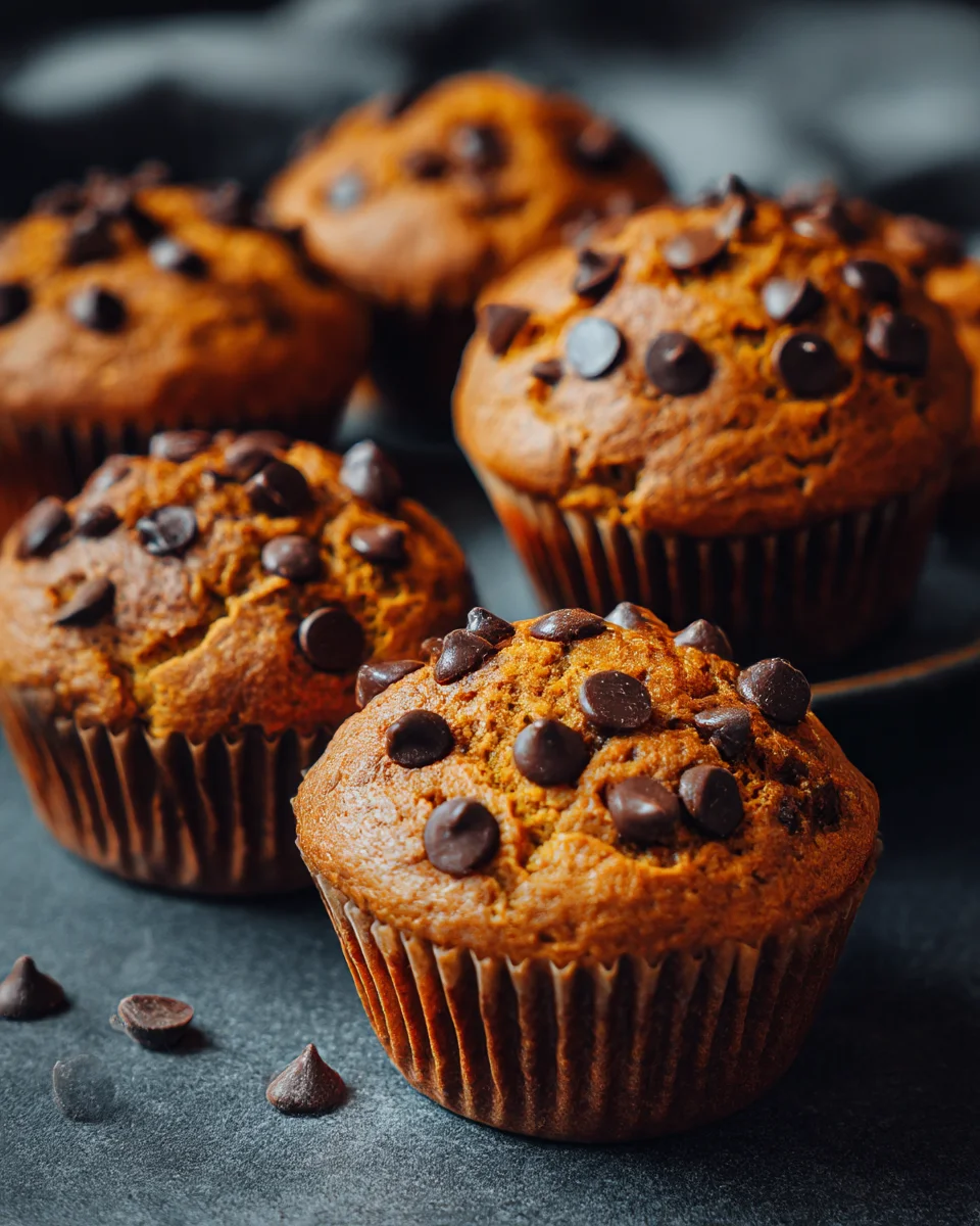 High-Altitude Pumpkin Chocolate Chip Muffins