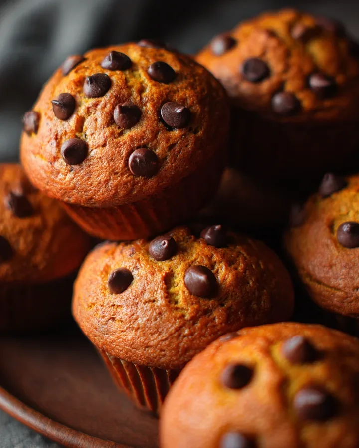 High-Altitude Pumpkin Chocolate Chip Muffins