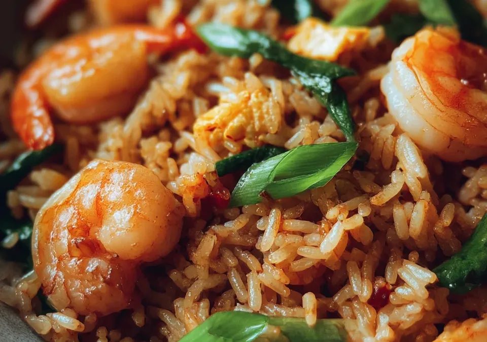Honey Garlic Shrimp Fried Rice