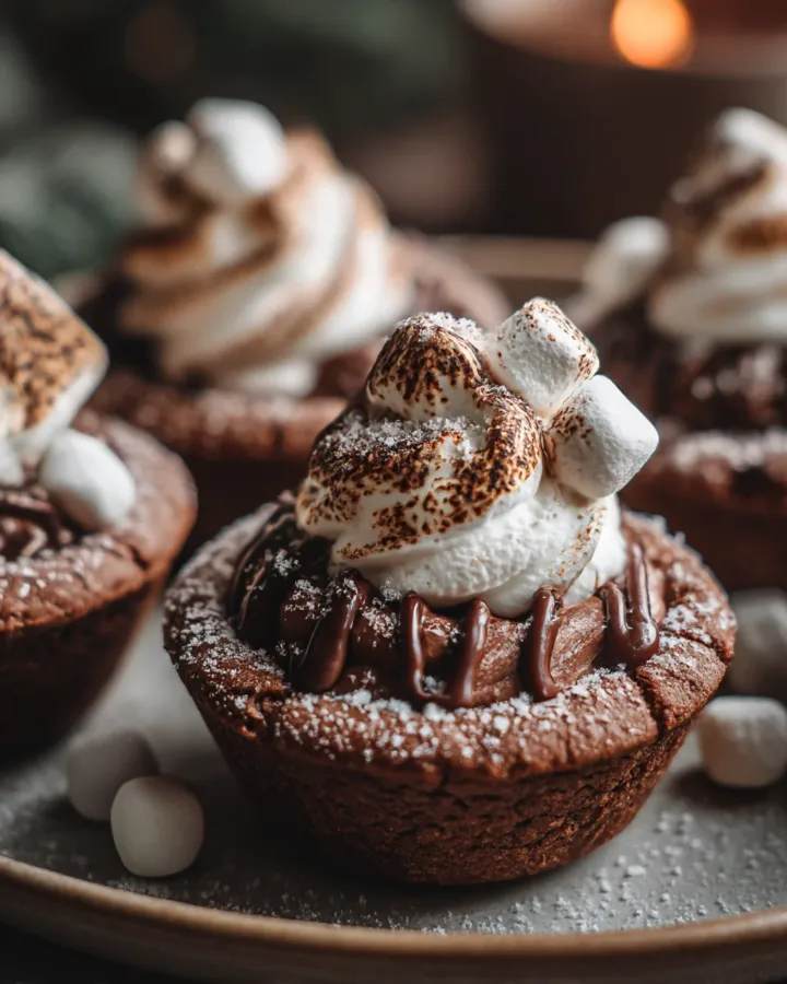 Hot Cocoa Bomb Cookie Cups