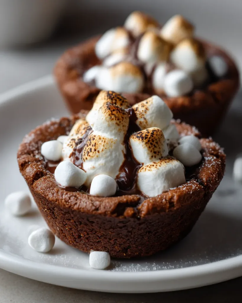 Hot Cocoa Bomb Cookie Cups
