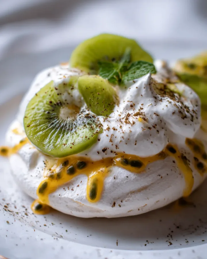 Kiwi Passionfruit Pavlova