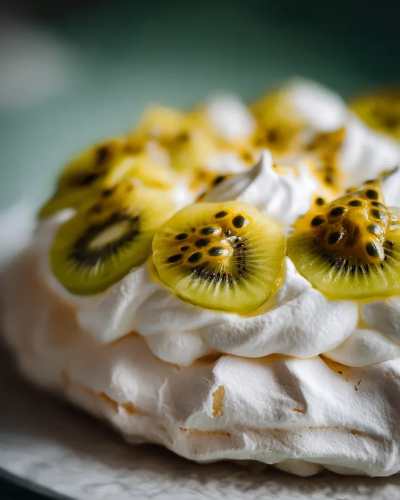 Kiwi Passionfruit Pavlova