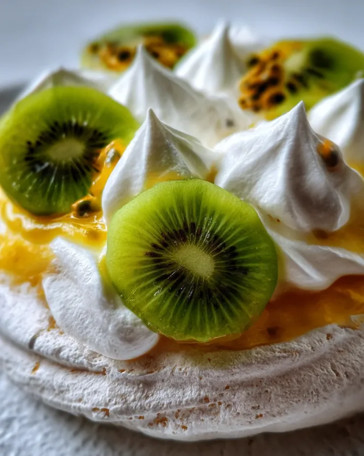 Kiwi Passionfruit Pavlova