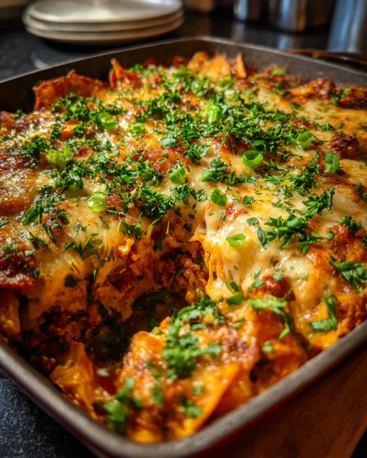Loaded Sweet Potato Nacho Bake