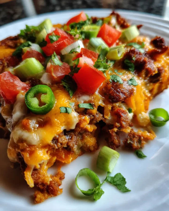 Loaded Sweet Potato Nacho Bake
