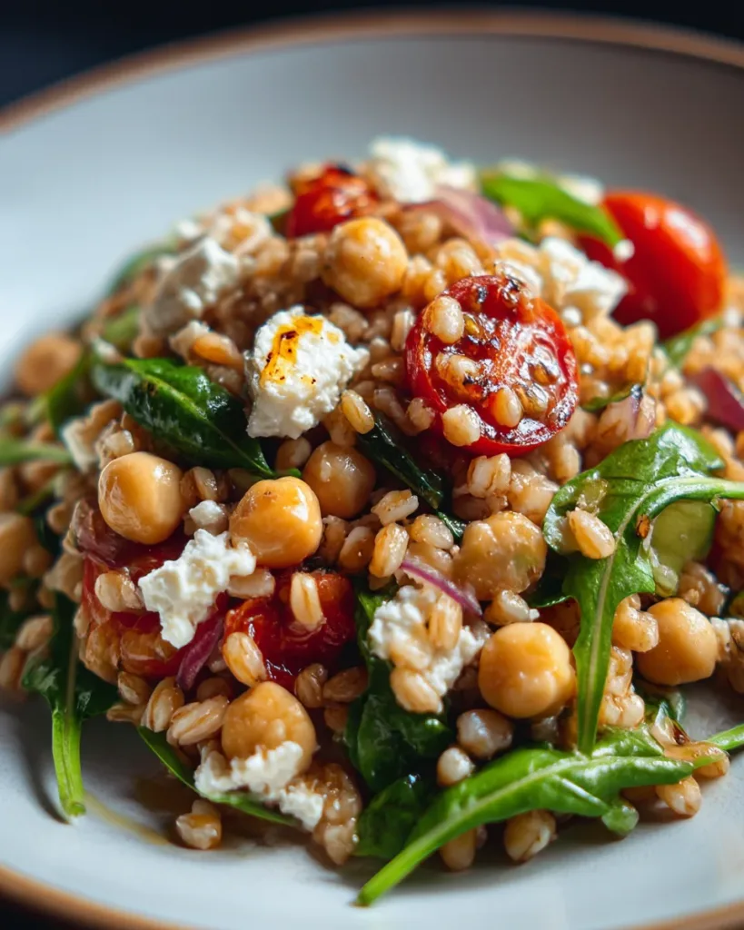 Mediterranean Farro & Chickpea Salad