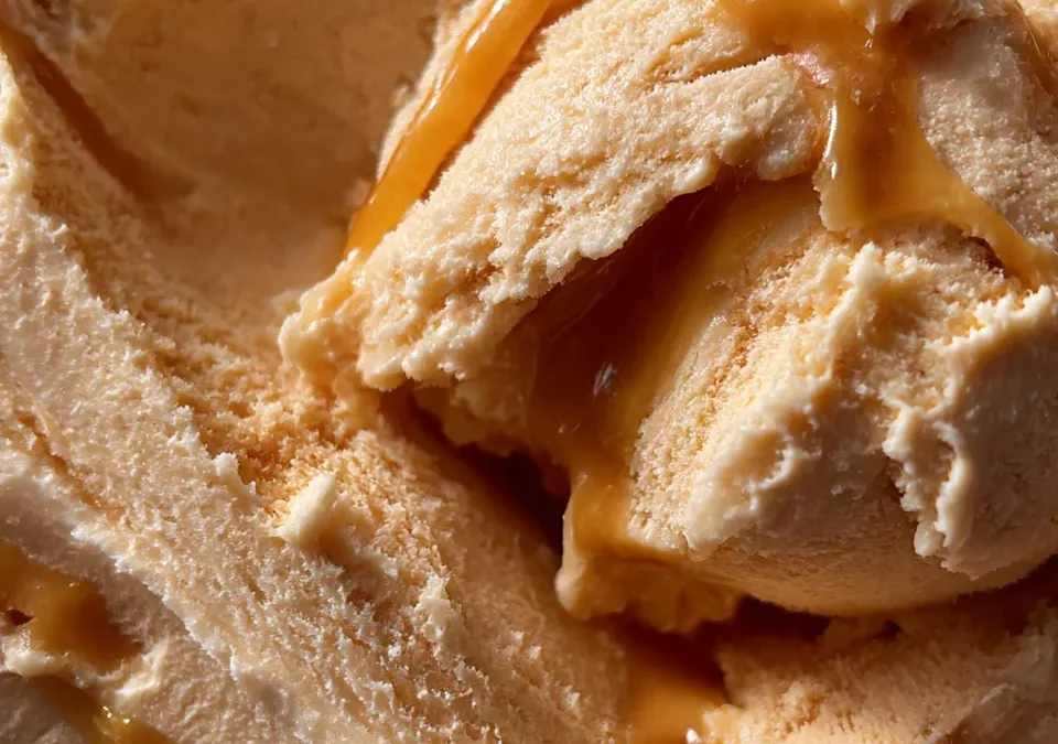 No-Churn Salted Caramel Ice Cream